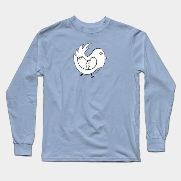 Bird in it's bubble Long Sleeve T-Shirt by carrot4all